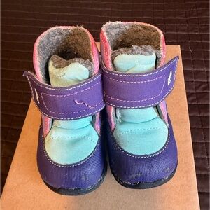 See Kai Run Blake Purple Mint Basics Toddler Boots size 6